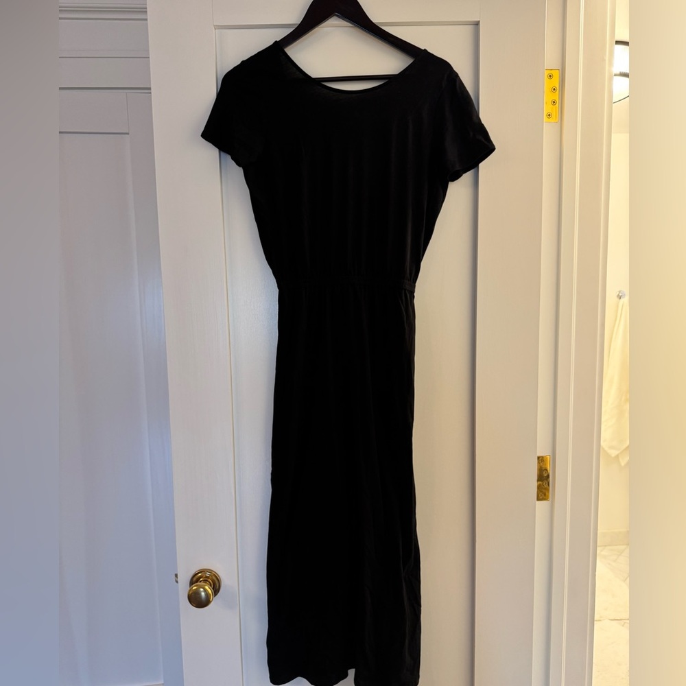 Sezane Cotton Drress - Robe Lucille - Black - Small